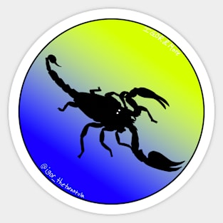 Scorpion Blue/Yellow Gradient Sticker